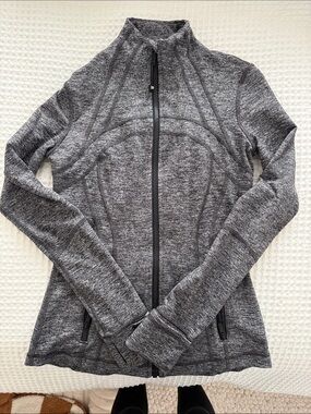 lululemon athletica Gray Full-Zip Athletic Jacket